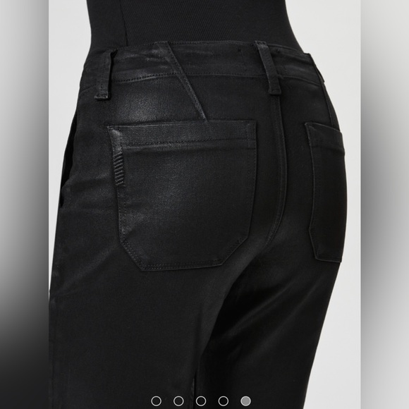 Paige Maisley black luxe coating jeans - New with tags - Picture 3 of 6